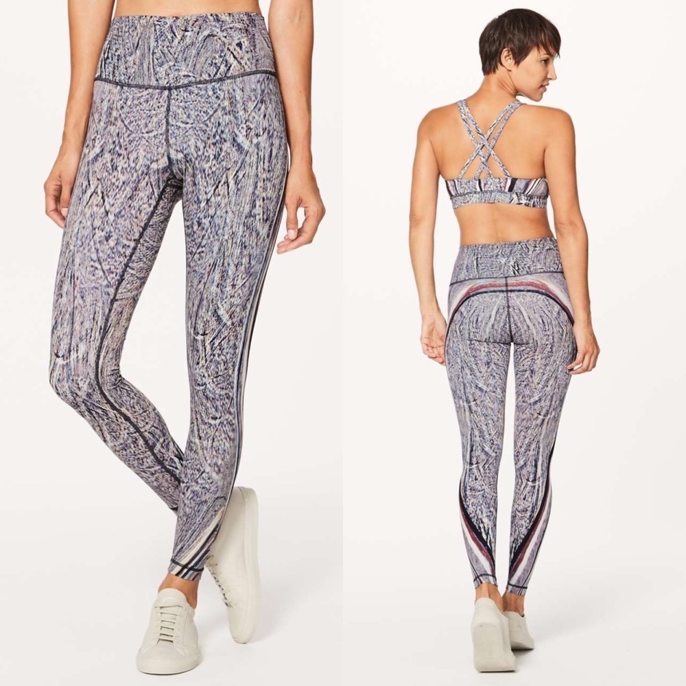 Lululemon Wunder Under High Rise Full Length Tight Polychromatic Nulux 28" 6